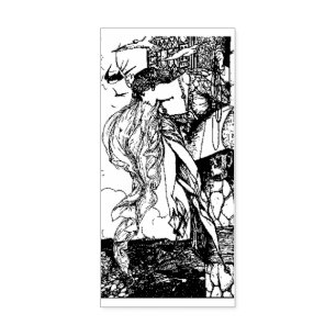 WQ RUBBER STAMP: HJ Ford Princess Retrieves Letter Rubber Stamp