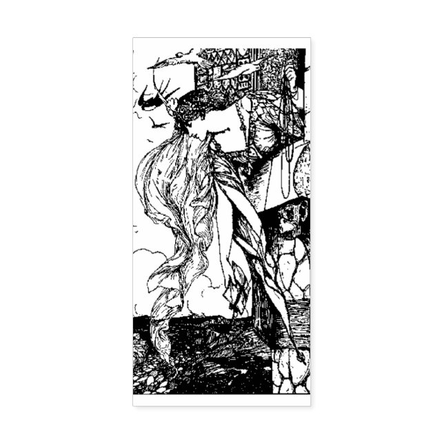 WQ RUBBER STAMP: HJ Ford Princess Retrieves Letter Stamp (Imprint)