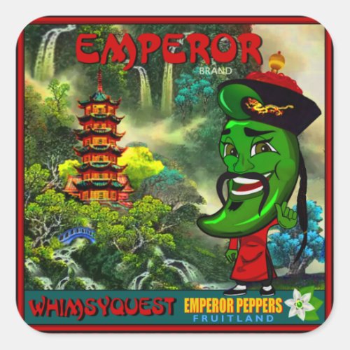 WQ STICKER LG  Emperor Pepper Crate Label