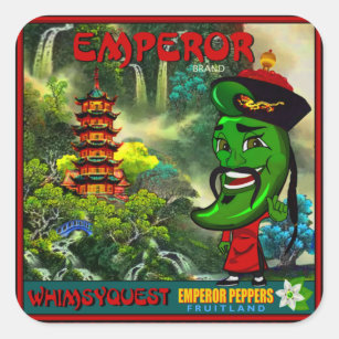 WQ STICKER LG:  Emperor Pepper Crate Label