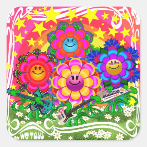 WQ Toys Flower Power Band Stickers