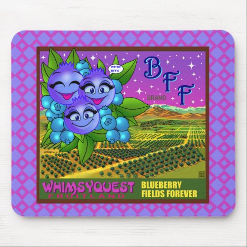 WQ TOYS MOUSE PAD BlueBerry Fields Forever Mouse Pad