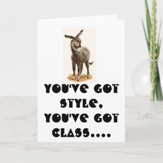 WR709040, You've got style, You've got class... Card
