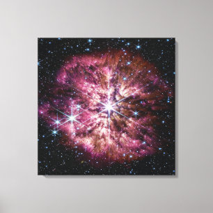 WR 124 Star & Nebula Bright Stars JWST Canvas Print