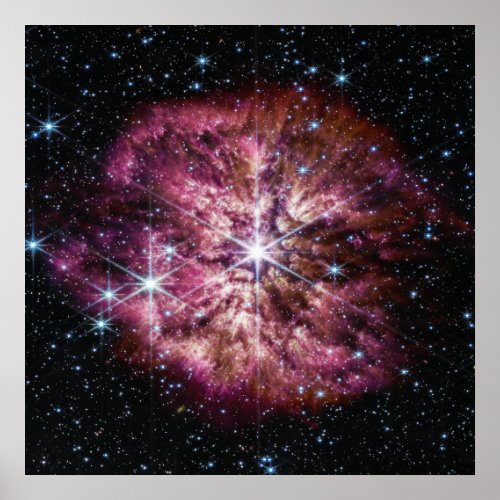 WR 124 Star  Nebula  Bright Stars  JWST Poster