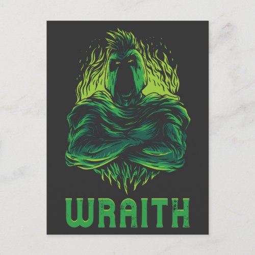 Wraith Ghost Undead Warrior Soldier Cyprid Postcard