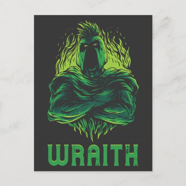 Wraith Ghost Undead Warrior Soldier Cyprid Postcard (Front)