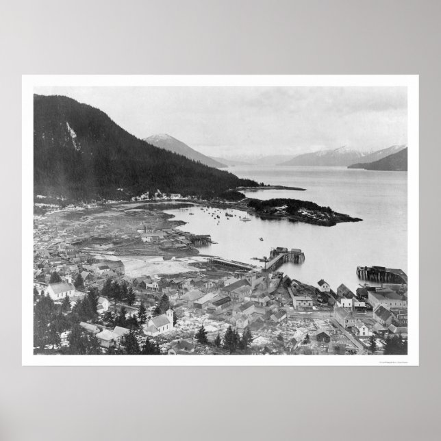 Wrangell, Alaska Panorama 1914 Poster (Front)