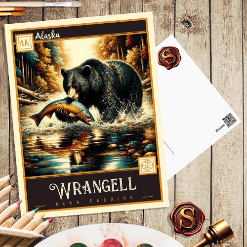 Wrangell Alaska  Vintage Postcard