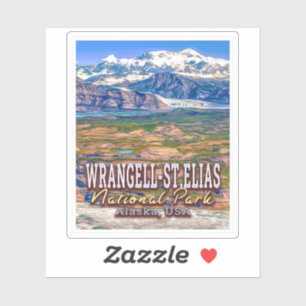 WRANGELL SAINT ELIAS NATIONAL PARK - ALASKA USA STICKER