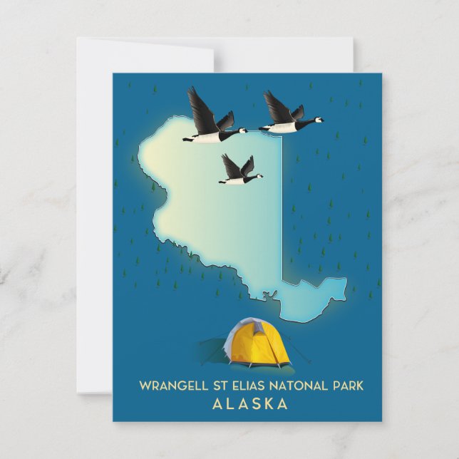 wrangell st elias Alaska Map (Front)