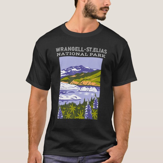 Wrangell   St Elias National Park Alaska Camping H T-Shirt (Front)