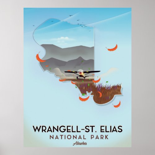 Wrangell_St Elias National Park Alaska poster