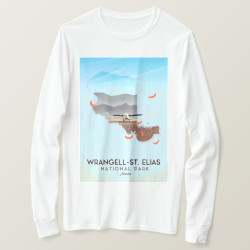 Wrangell_St Elias National Park Alaska poster T_Shirt