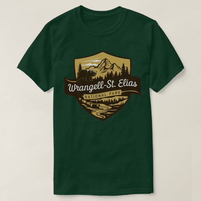 Wrangell St Elias National Park Bear TShirt (Design Front)