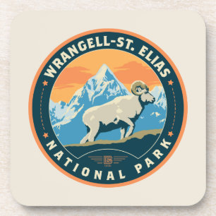 Wrangell-St Elias National Park Beverage Coaster