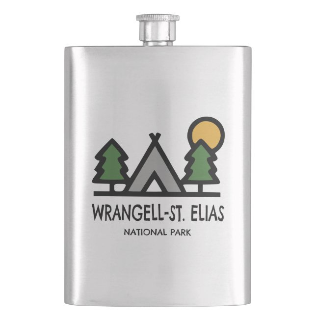 Wrangell-St. Elias National Park Flask (Front)