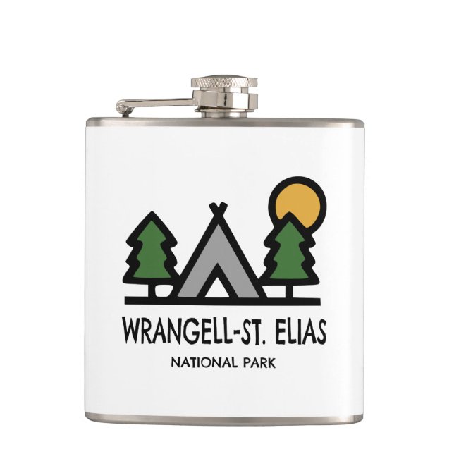Wrangell-St. Elias National Park Flask (Front)