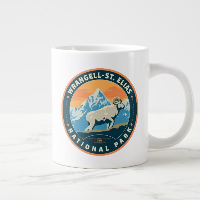 Wrangell-St Elias National Park Giant Coffee Mug (Right)