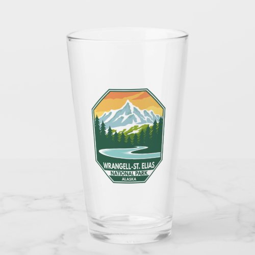 Wrangell St Elias National Park Minimal Retro Glass