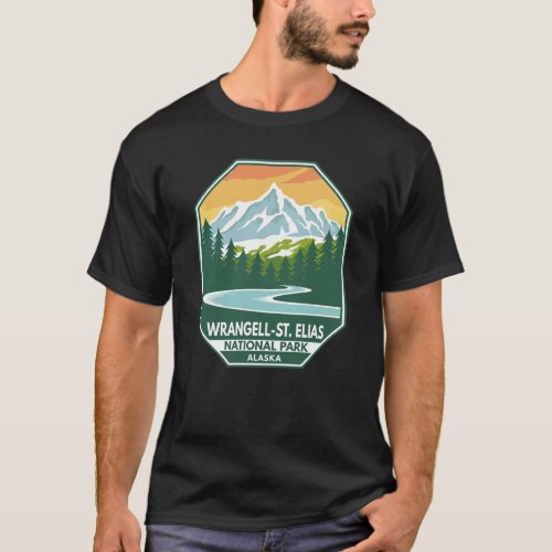 Wrangell St Elias National Park Minimal Retro T_Shirt