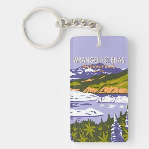 Wrangell St Elias National Park Nizina Lake Alaska Keychain