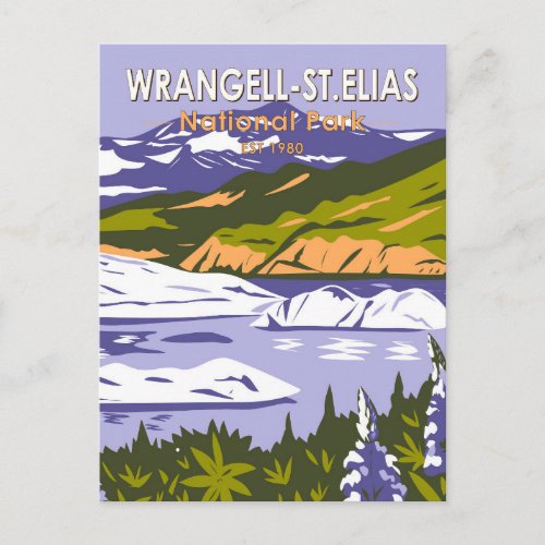 Wrangell St Elias National Park Nizina Lake Alaska Postcard