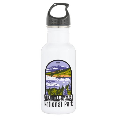 Wrangell St Elias National Park Nizina Lake Alaska Stainless Steel Water Bottle