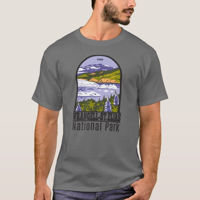 Wrangell St Elias National Park Nizina Lake Alaska T-Shirt (Front)
