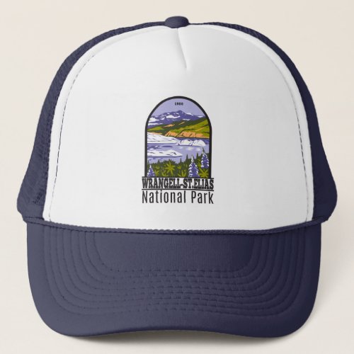 Wrangell St Elias National Park Nizina Lake Alaska Trucker Hat