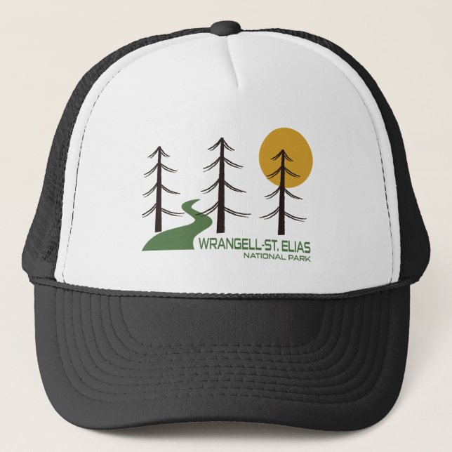 Wrangell-St. Elias National Park Trail Trucker Hat (Front)