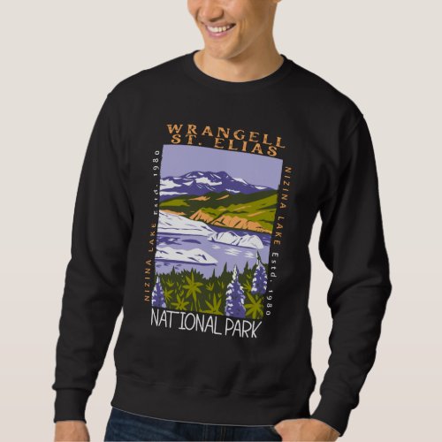 Wrangell St Elias National Park Vintage Distressed Sweatshirt