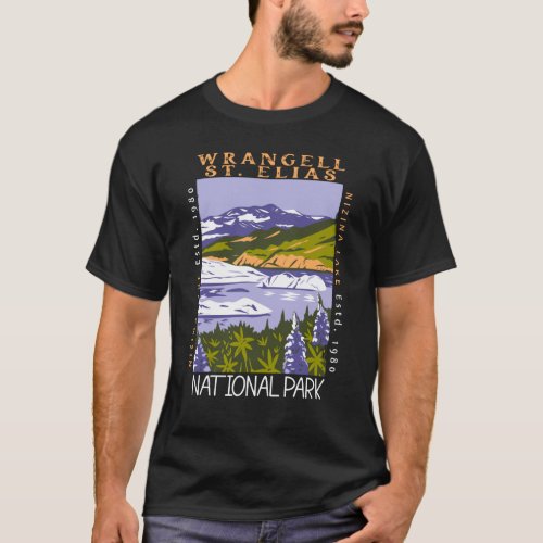 Wrangell St Elias National Park Vintage Distressed T_Shirt