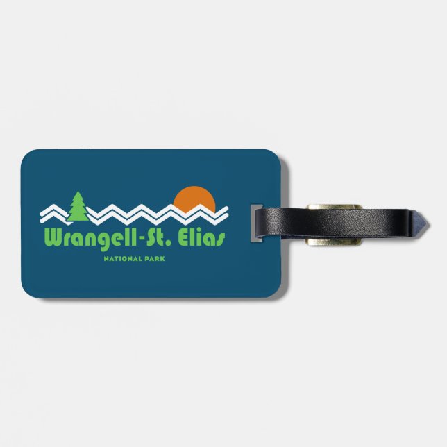 Wrangell-St. Elias National Retro Luggage Tag (Back Horizontal)