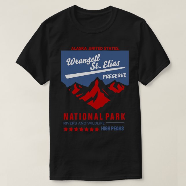 WrangellSt Elias National Park TShirt 2 (Design Front)
