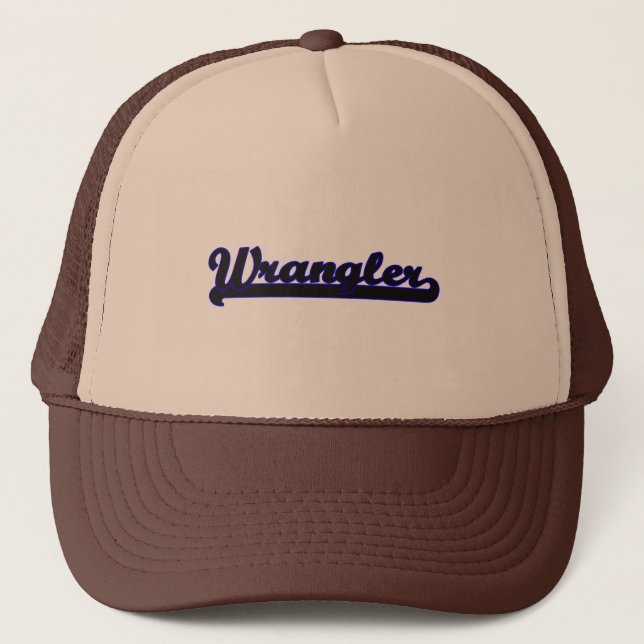 Wrangler Classic Job Design Trucker Hat (Front)
