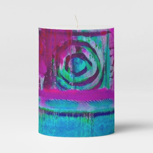 Wrap a hot towel around your head pillar candle