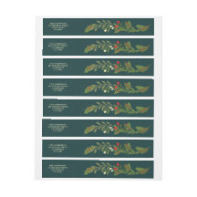 Wrap Around Address Labels, Classic - 1" x 7.25"