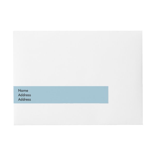 Wrap Around Address Labels Right Corner Address (Front)
