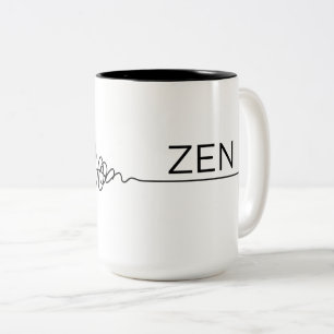 Wrap-Around Chaos to Zen Two-Tone Coffee Mug