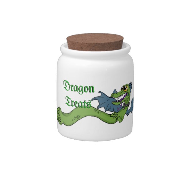 Wrap Around Dragon~ snack jar (Right)