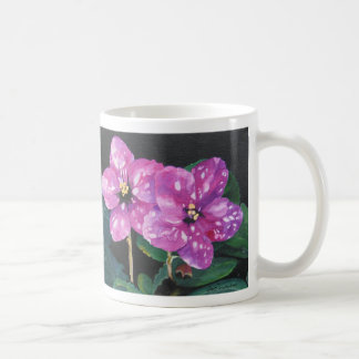 Wrap around Pink Violets Coffee Mug