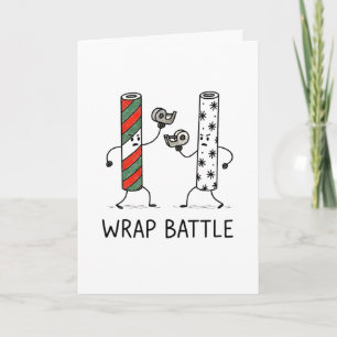 Wrap Battle - Funny Christmas Card