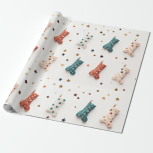 Wrap in Sock-tastic Starry Cheer Paper! Wrapping Paper