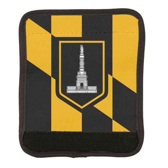 Wrap luggage with flag of Baltimore, USA (Front)