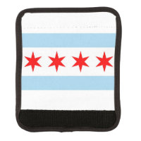 Wrap luggage with flag of Chicago, USA