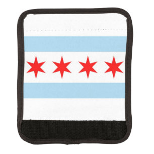 Wrap luggage with flag of Chicago, USA