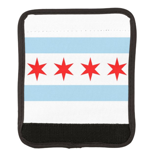 Wrap luggage with flag of Chicago, USA (Front)