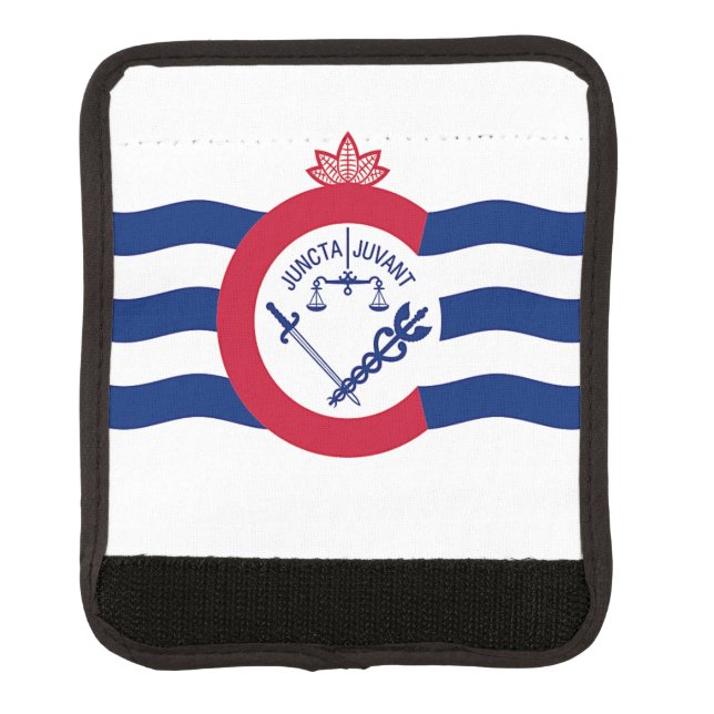 Wrap luggage with flag of Cincinnati, USA (Front)