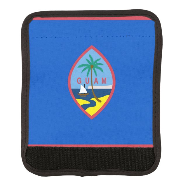 Wrap luggage with flag of Guam, USA (Front)